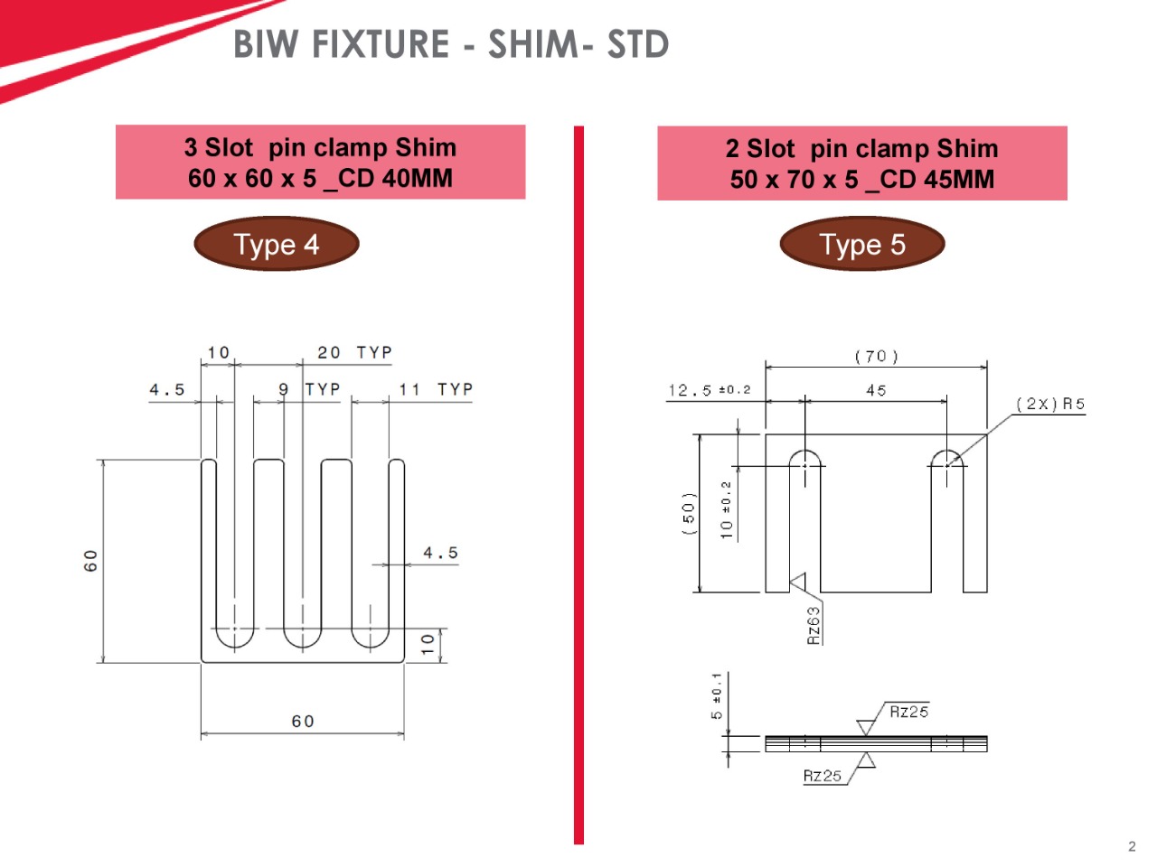 vehicle alignment shims 